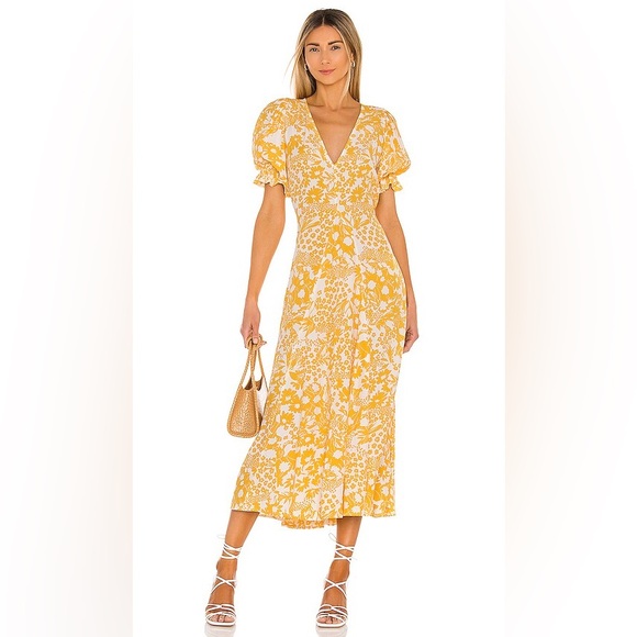 Faithfull the brand Maggie Midi Dress - Picture 1 of 1